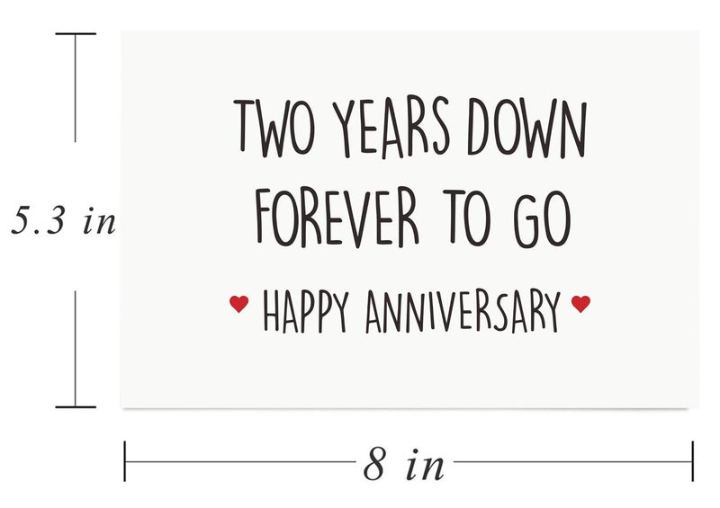 بطاقة الذكرى السنوية الثانية للزفاف، بطاقات الذكرى السنوية السعيدة له أو لها - Image 2